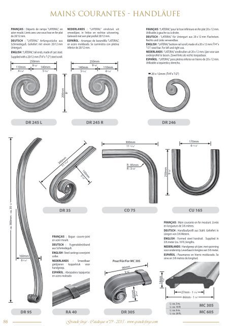 GRANDE FORGE - CATALOGUE N°39