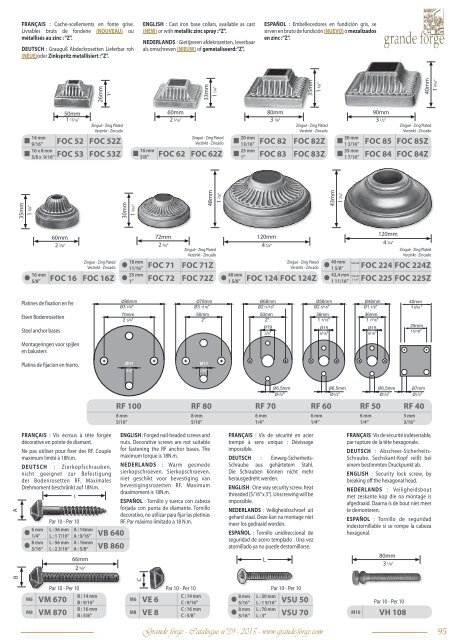 GRANDE FORGE - CATALOGUE N°39