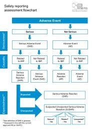 safety reporting flowchart (PDF, 86.41 KB) - Clinical Trials Toolkit