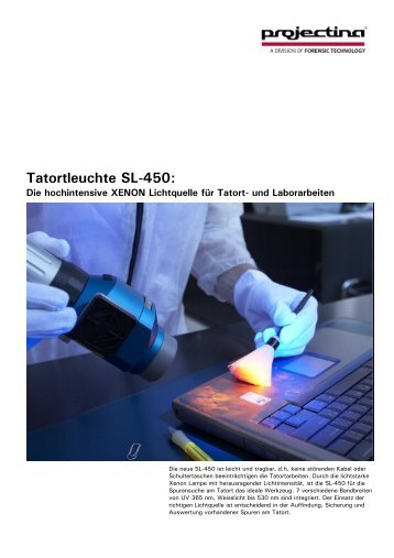 Tatortleuchte SL-450 - Forensic Technology
