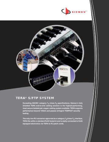 TERA® S/FTP SYSTEM - Siemon