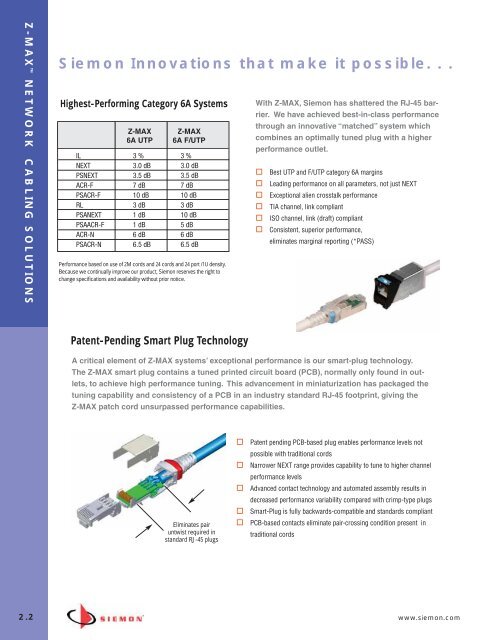 SIEMON SYSTEM CATALOG