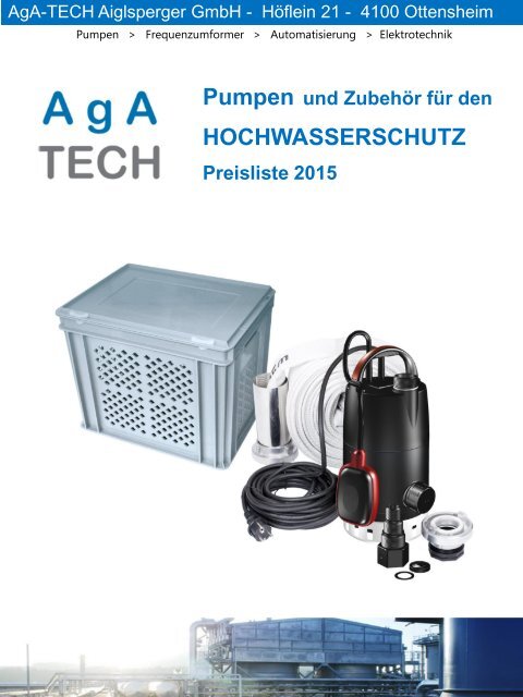 Pumpen für den HOCHWASSERSCHUTZ