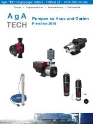 Pumpen für Haus und Garten