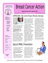 BCA Newsletter September 2007 - Breast Cancer Action Ottawa