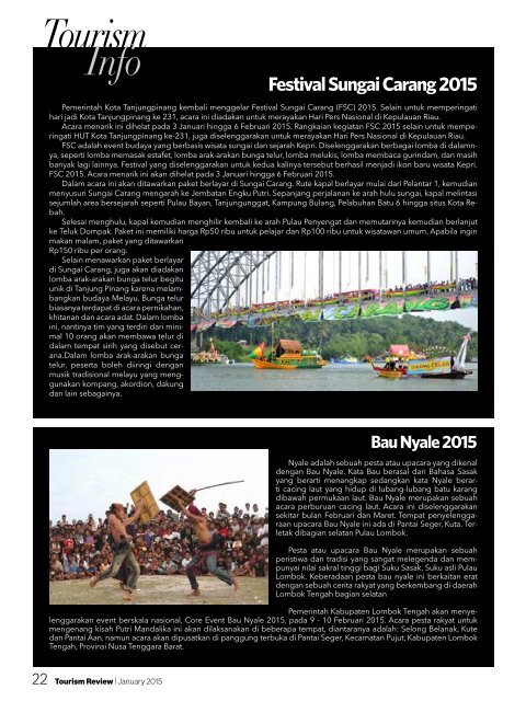 Tourism Review - Edisi Januari