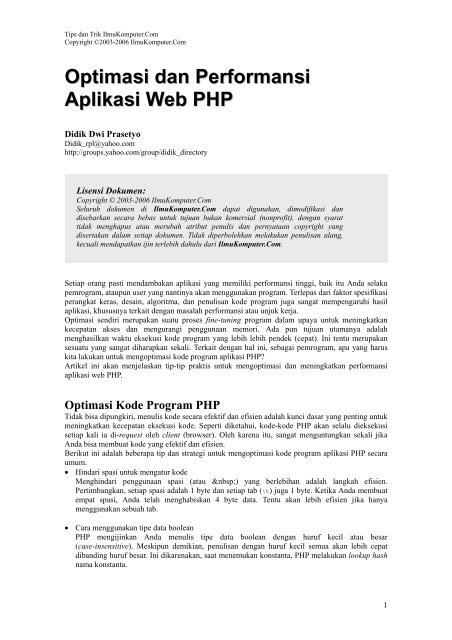 Optimasi dan Performansi Aplikasi Web php.pdf
