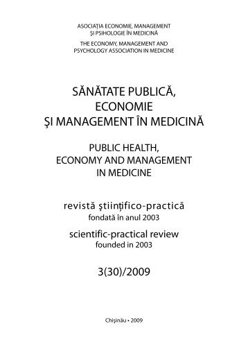 3(30)/2009 - Åcoala de Management Ã®n SÄnÄtate PublicÄ