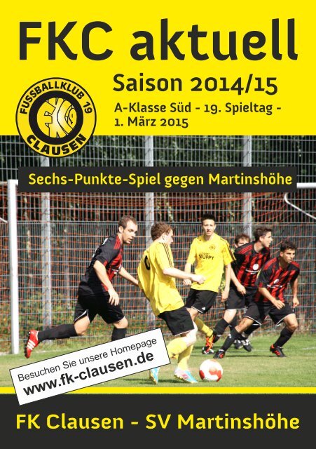 FKC Aktuell - 19. Spieltag - Saison 2014/2015