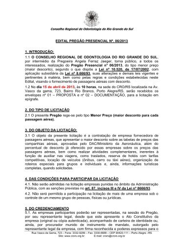 CARTA CONVITE Nº - CRO-RS