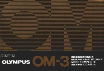 Olympus OM-3 Instructions (A) 0984