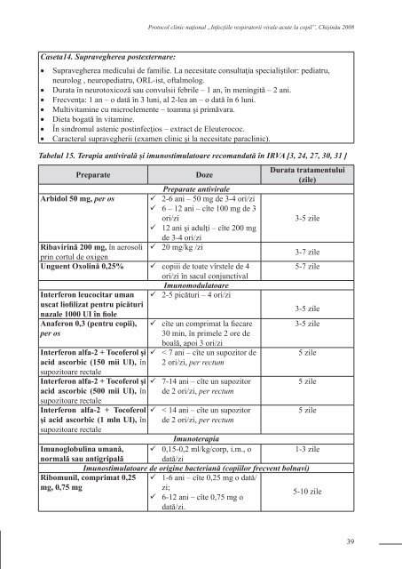 infecÅ£iile respiratorii virale acute la copil - Ministerul SÄnÄtÄÅ£ii