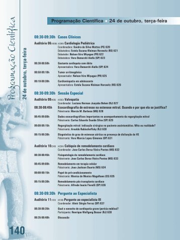 ProgramaÃ§Ã£o CientÃ­fica 140 - 66 Congresso Brasileiro de Cardiologia