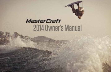 2014 Owner's Manual - MasterCraft