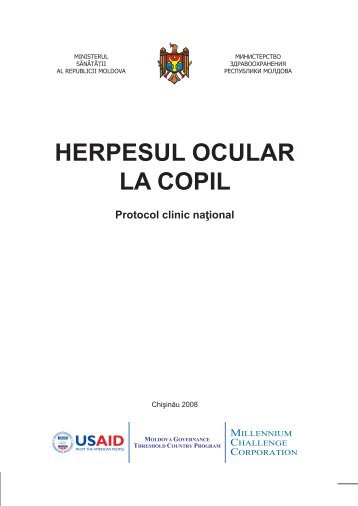 Protocol clinic naÅ£ional âHerpesul ocular la copilâ - Ministerul SÄnÄtÄÅ£ii