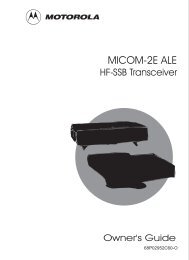 MICOM-2E ALE Owner's Guide - The Repeater Builder's Technical ...