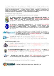 Messaggio di ringraziamenti. - Bracciano Sailing Contest