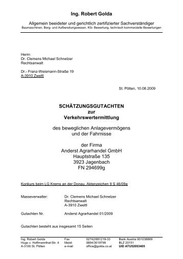 Ing. Robert Golda - Dr. Clemens Schnelzer