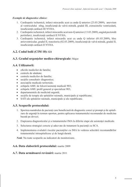 Protocol Clinic Naţional