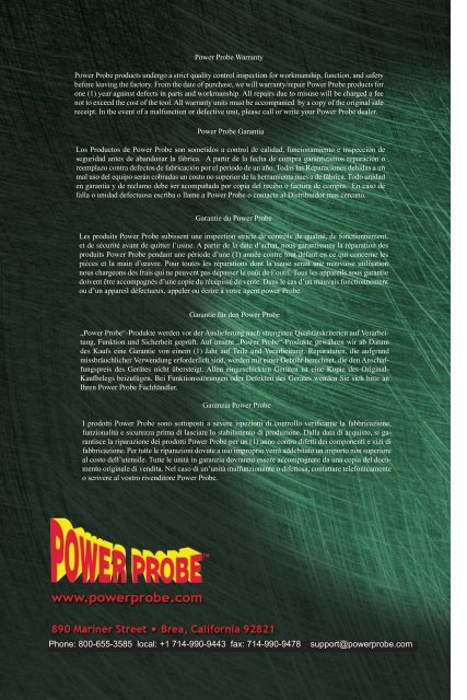 PP1&2 Xchnge Manual.indd - Power Probe