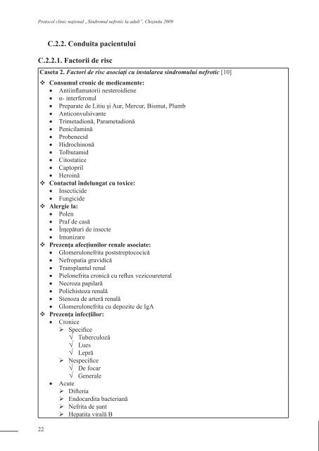 SINDROMUL NEFROTIC LA ADULT - Ministerul SÄnÄtÄÅ£ii