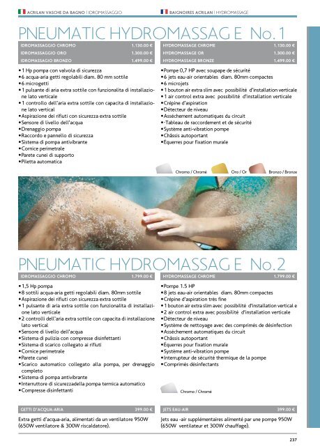 Catalogo/Listino Bagno-Wellness