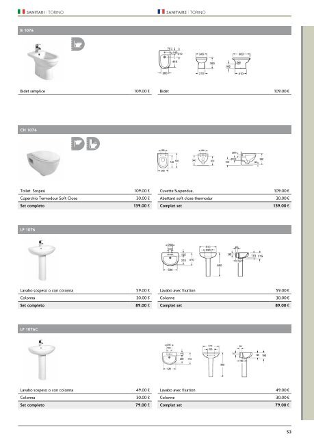 Catalogo/Listino Bagno-Wellness