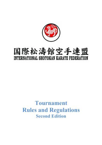 ISKF Tournament Rules and Regulations Second ... - ISKF.com