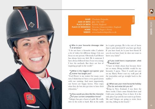 World Dressage Masters Guide 2015