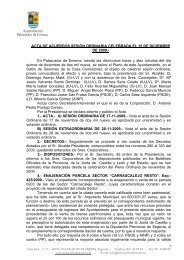 Acta de Pleno ordinaria 15/12/2009 - Ayuntamiento de Palazuelos ...