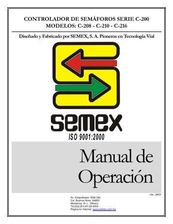 Manual de Operacion Serie C200_ver2k03_Ags_2008 - Peek Traffic