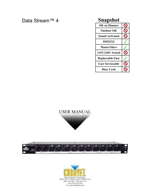 Owners Manual - All Pro Sound