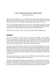 vac pa80/80 power amplifier