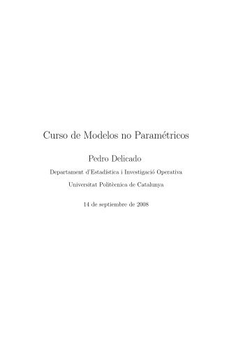 Modelos no ParamÃ©tricos - Departament d'EstadÃ­stica i InvestigaciÃ³ ...