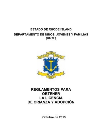 reglamentos para obtener la licencia de crianza y adopciÃ³n