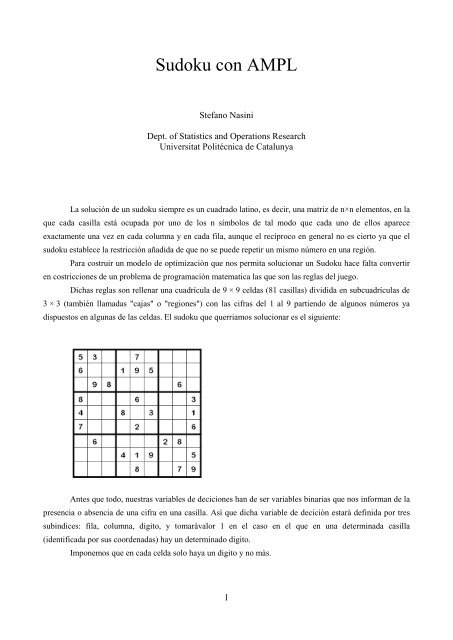 Sudoku Puzzle