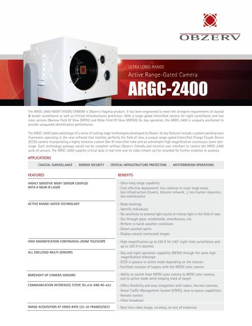 ARGC-2400 - OBZERV