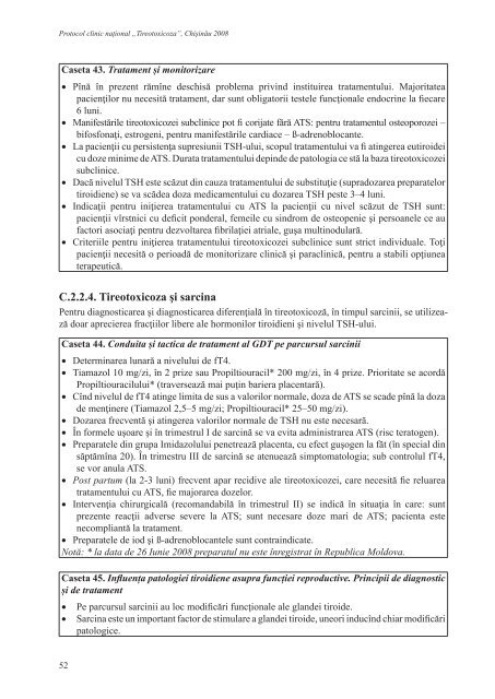 Protocol clinic naÅ£ional: âTireotoxicozaâ - AcasÄ - Ministerul SÄnÄtÄÅ£ii