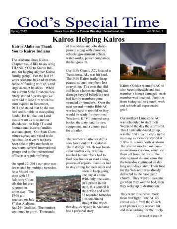 2012 Spring Newsletter.pub - Kairos