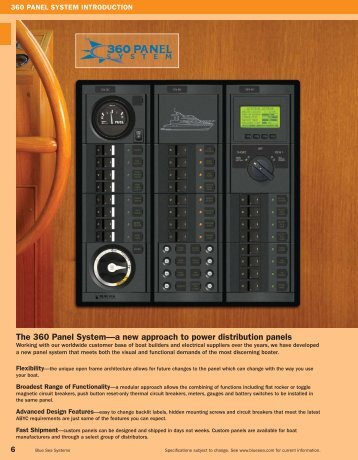 The 360 Panel Systemâa new approach to power distribution panels