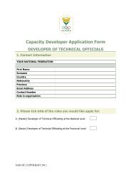 Capacity Developer Application Form - HP - Sascoc