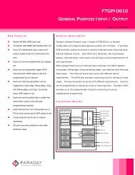 FTGPIO010 - Faraday Technology Corporation