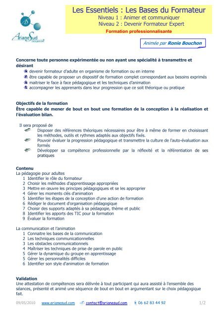 Pdf Formation De Formateur Ppt Pdf Télécharger Download