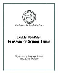 english-spanish glossary of school terms - Jurupa Unified School ...
