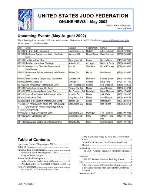 here United States Judo Federation