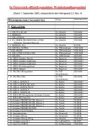 weinbehandlungsmittel - HBLA und Bundesamt für Wein- und ...