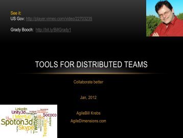 Tools for Distributed Teams - Agile Alliance