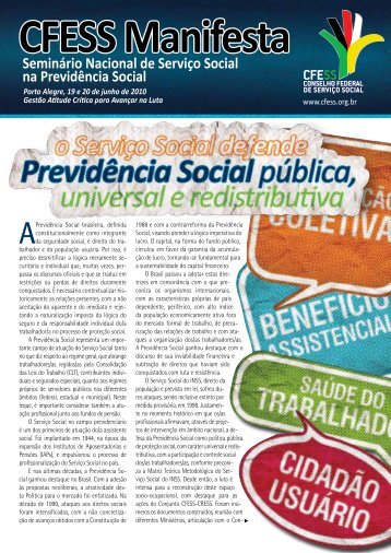 Seminário Nacional de Serviço Social na Previdência Social - CFESS