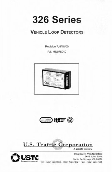 326 Parking Detector Technical Manual - Peek Traffic