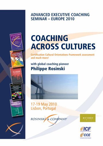 COACHING ACROSS CULTURES - Rosinski & Company sprl